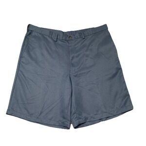 Men's Haggar Cool 18 Pro Expandable Waist Golf Shorts Light Blue Size 42 Perform